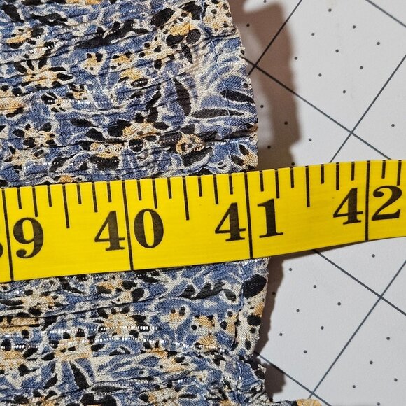 Anthropologie Women's Kira Off-Shoulder Blue Dress Cottage core Romantic Boho 8 - Picture 14 of 16